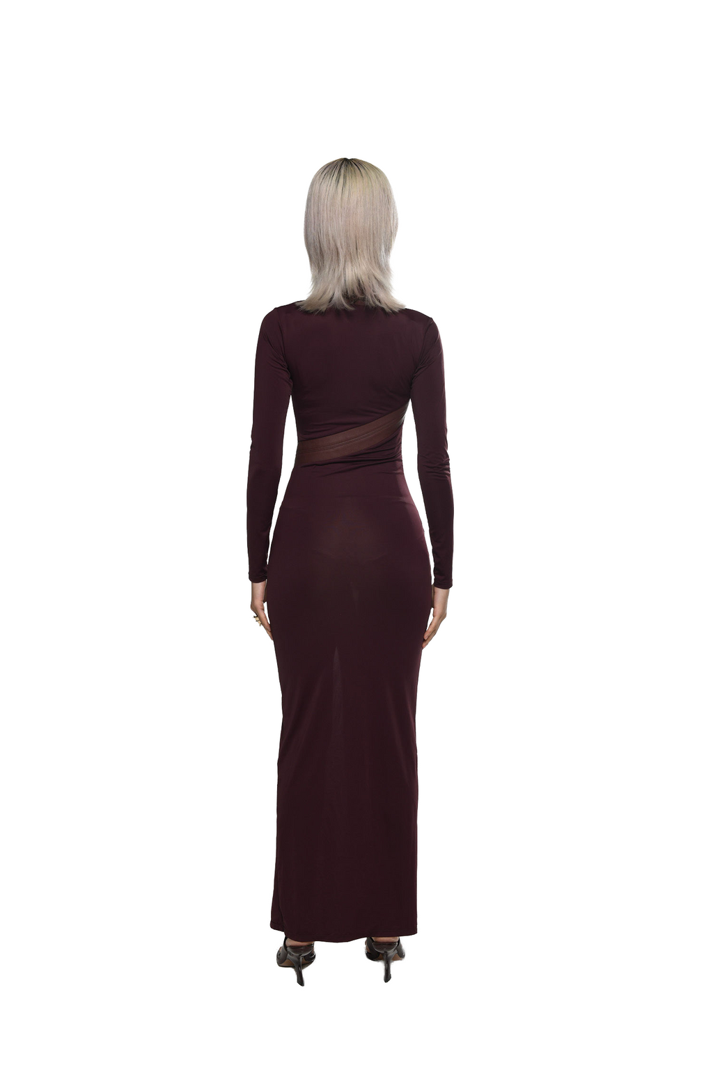 FIG QIPAO INSPIRED MAXI DRESS