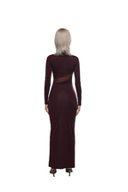 FIG QIPAO INSPIRED MAXI DRESS