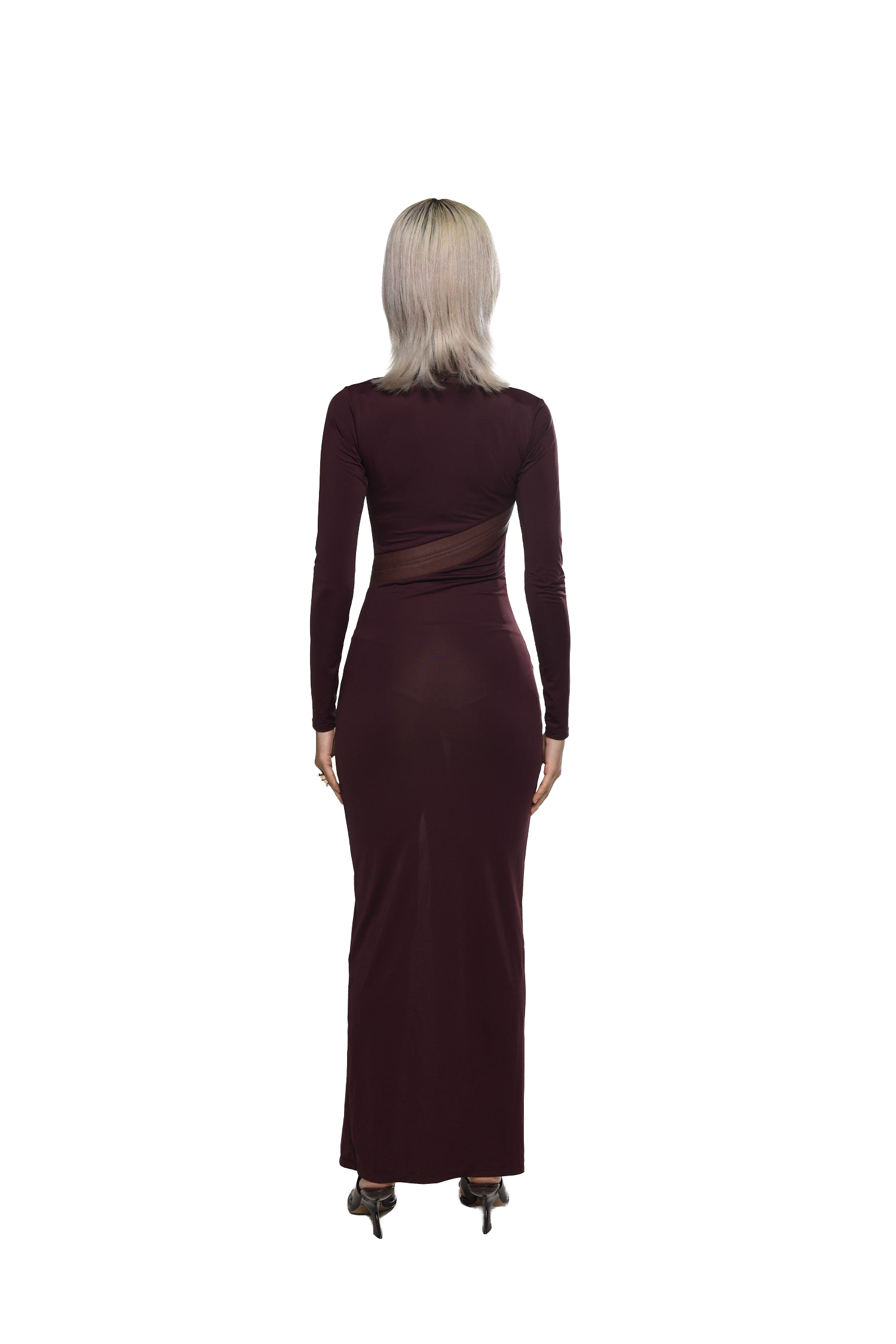 FIG QIPAO INSPIRED MAXI DRESS