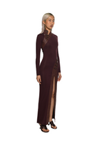 FIG QIPAO INSPIRED MAXI DRESS