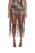 CROC CONTRAST TASSEL SKIRT