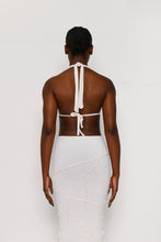 Load image into Gallery viewer, OFF-WHITE EXPOSED SEAM HALTER TOP
