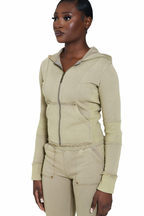 TERRAFORM FITTED HOODIE - PISTACHIO