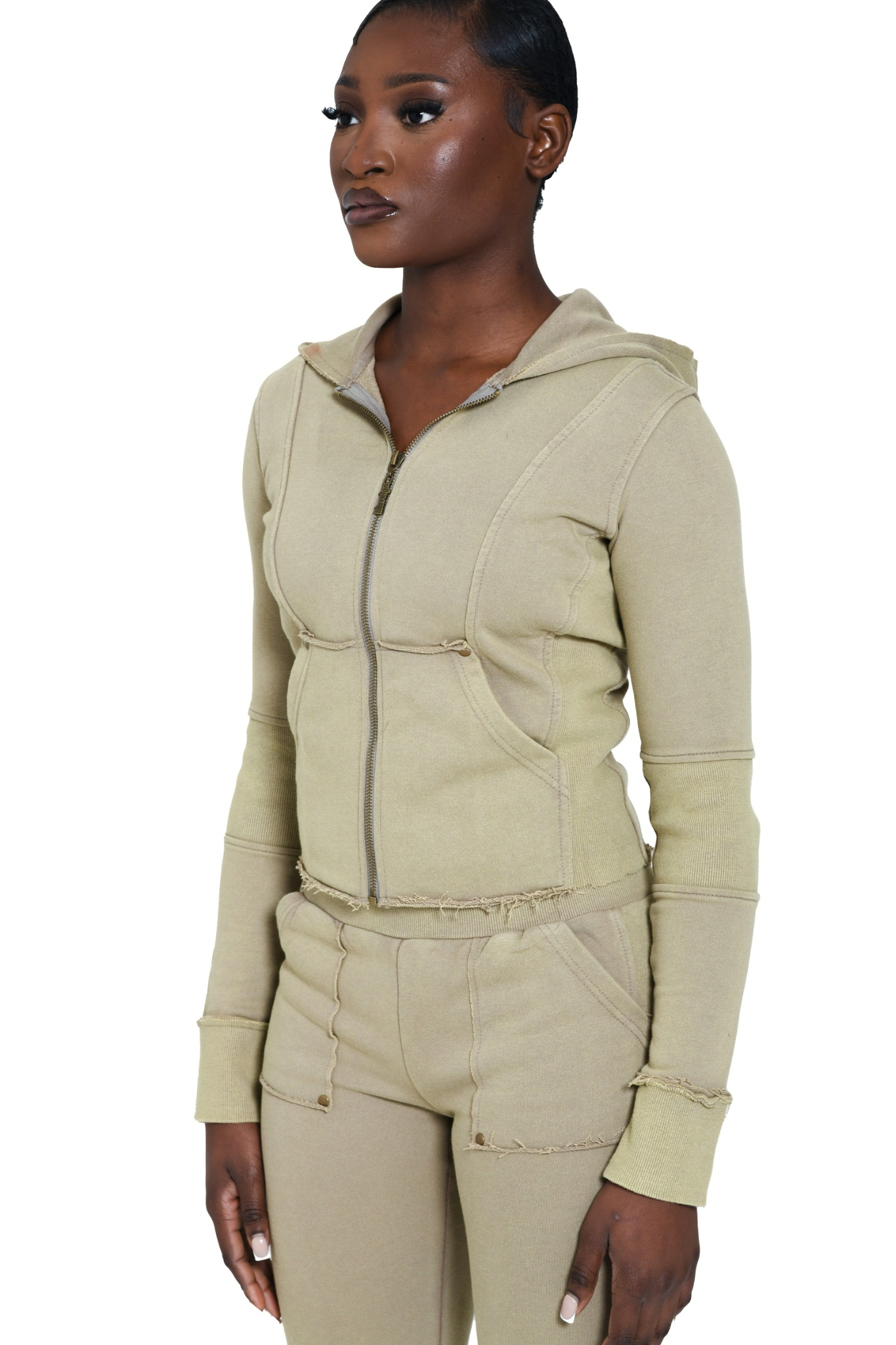 TERRAFORM FITTED HOODIE - PISTACHIO