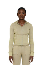 TERRAFORM FITTED HOODIE - PISTACHIO