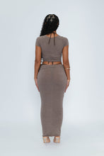 Load image into Gallery viewer, BROWN SOFT KNIT MAXI SET
