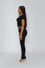 Load image into Gallery viewer, BLACK SOFT KNIT MAXI SET
