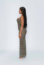 Load image into Gallery viewer, BLUE 2 IN 1 CROCHET MAXI DRESS/SKIRT
