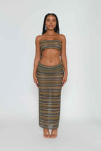 Load image into Gallery viewer, BLUE 2 IN 1 CROCHET MAXI DRESS/SKIRT
