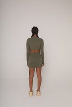 Load image into Gallery viewer, KHAKI BRAID DETAIL TWO PIECE
