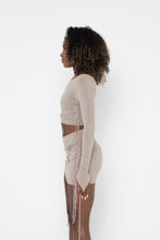Load image into Gallery viewer, CREAM SOFT KNIT STRING TOP
