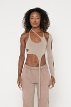 Load image into Gallery viewer, CREAM SOFT KNIT ASYMMETRIC TOP
