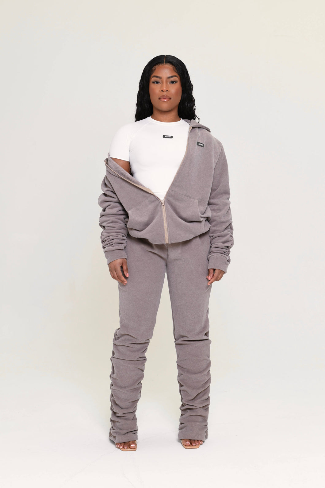 TAUPE STACKED TRACKSUIT
