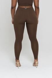 BROWN SLINKY LEGGINGS