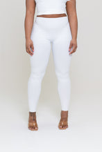 Load image into Gallery viewer, WHITE SLINKY LEGGINGS
