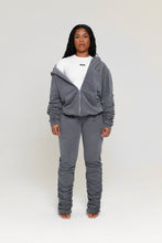 Load image into Gallery viewer, CHARCOAL STACKED TRACKSUIT
